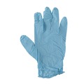 Disposable Gloves | Boardwalk 382XSBXA 9.5 in. Long 5 mil. Thick Powder-Free Disposable Examination Nitrile Gloves - X-Small Blue (100/Box) image number 1