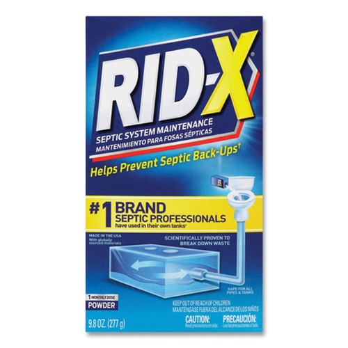 Disinfectants | RID-X 19200-80306 9.8 oz. Septic System Treatment Concentrated Powder (12/Carton) image number 0