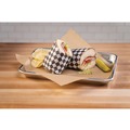 Food Wraps | Paterson WG01006 12 in. x 12 in. Grease-Resistant Food Wrap - Black Check (5000/Carton) image number 3