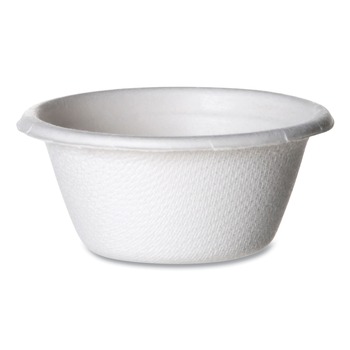 FACILITY MAINTENANCE SUPPLIES | Eco-Products EP-SPC2 2 oz Molded Fiber Sugarcane Portion Cups - White (2500/Carton)