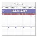 Bulletin Boards | AT-A-GLANCE PMLM03-28 15.5 in. x 22.75 in. 12-Month (Jan-Dec 2026) Erasable Wall Calendar - White Sheets image number 1