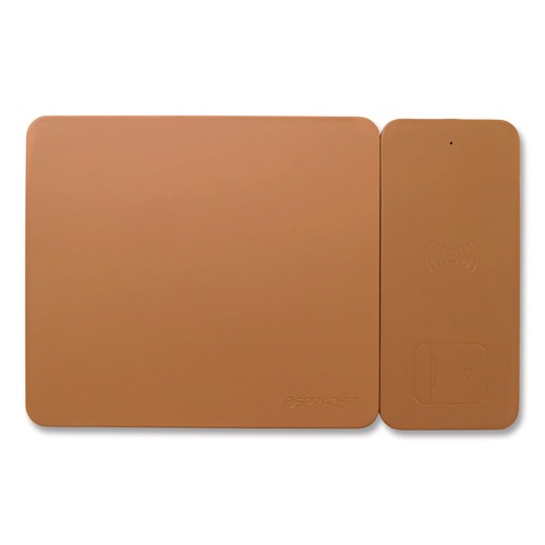 Office Electronics & Batteries | Spracht MGPBN MagPad Charger and Mouse Pad, Brown image number 0