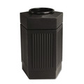 Trash & Waste Bins | Safco 9485BL 30 Gallon Polyethylene Canmeleon Indoor/Outdoor Pentagon Receptacle - Black image number 0