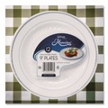 Bowls and Plates | WNA RSMP91210WS 9 in. Diameter Masterpiece Plastic Plates - White/Silver (120/Carton) image number 2
