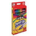 Pencils | Cra-Z-Art 10462-24 Twist Up Colored Pencils - Assorted Lead Colors/Clear Barrel (24/Set) image number 2