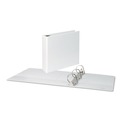 Binders | Universal UNV20748 11 in. x 8.5 in. 3 in. Capacity 3-Slant D-Ring View Binder - White image number 2