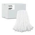 Just Launched | Boardwalk BWK216RCT 16 oz. Rayon Premium Cut-End Wet Mop Heads - White (12/Carton) image number 0