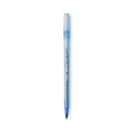 Pens | BIC GSM11 BLU Round Stic Xtra Life Medium 1 mm. Stick Ballpoint Pen - Blue Ink/Translucent Blue Barrel (1-Dozen) image number 2