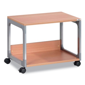 Durable 3710124 System 48 23.6 in. x 18.7 in. x 17 in. 2 Shelves Metal Multi-Function Trolley - Beech