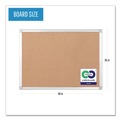 Office Presentation Supplies | MasterVision CA051790 Earth 48 in. x 36 in. Cork Board - Tan Surface/Satin Aluminum Frame image number 3