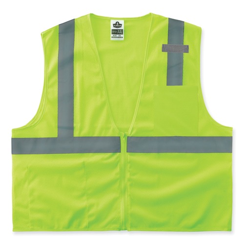 Safety & First Aid | Ergodyne 21059 GloWear 8210Z Class 2 Economy Mesh Vest Polyester Lime 4X-Large/5X-Large image number 0