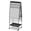 White Boards | MasterVision EA49145016 29-1/2 in. x 74-7/8 in. Creation Station Magnetic Dry Erase Board - Black Frame image number 5