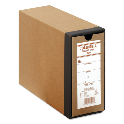 Back to School Sale | Globe-Weis B50H 11 in. x 8.5 in. 3.13 in. Capacity 2 Rings COLUMBIA Recycled Binding Cases - Kraft image number 0