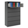 Office Filing Cabinets & Shelves | Alera 25515 42 in. x 18.63 in. x 67.63 in. 5 Legal/Letter/A4/A5 Size Lateral File Drawers - Charcoal image number 6
