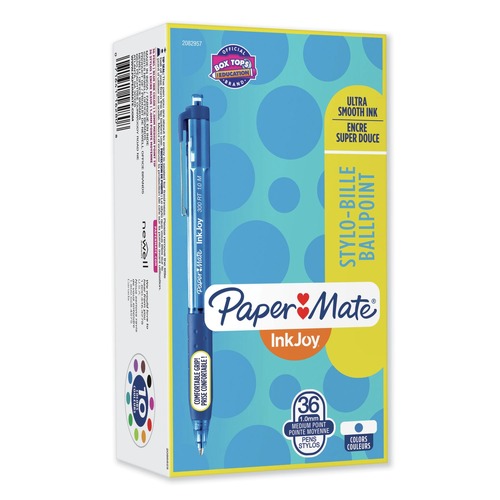 Pens | Paper Mate 2082957 InkJoy 300 RT 1 mm Retractable Ballpoint Pen - Blue Ink/Blue Barrel/Medium (36/Pack) image number 0