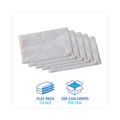 Storage Accessories | Boardwalk H6036EWK 30 in. x 36 in. 30-Gallon 0.7 mil. Flat Pack Linear Low Density Industrial Can Liners - White (200/Carton) image number 2