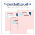 Labels | Avery 08250 1 in. x 2.63 in. Vibrant Inkjet Color-Print Labels with Sure Feed - Matte White (600/PK) image number 4