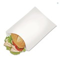  | Bagcraft P450019 Grease-Resistant 6 in. x 7.25 in. Single-Serve Bags - White (2000/Carton) image number 2