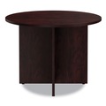 Office Desks & Workstations | Alera ALEVA7142MY 42 in. x 29.5 in. Valencia Round Conference Table with Legs - Mahogany image number 1