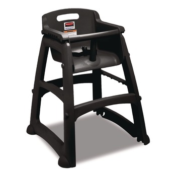 OFFICE AND OFFICE SUPPLIES | Rubbermaid Commercial FG780508BLA Sturdy Chair Youth Seat with Casters Black