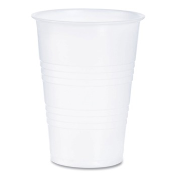 Dart Y10 10 oz. High-Impact Polystyrene Cold Cups - Translucent (25 Sleeves/Carton)