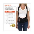 Safety & First Aid | Ergodyne 11091 ProFlex 1650 Economy Elastic Back Support Brace, X-Small, 20-in to 25-in Waist, Black image number 6