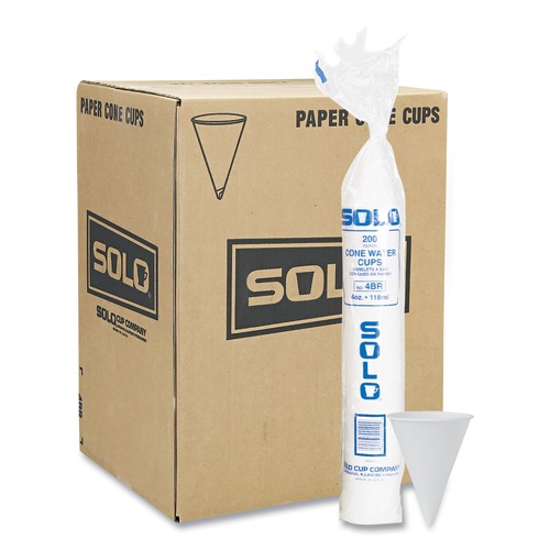  | SOLO 4BR-2050 ProPlanet Seal 4 oz. Cone Cold Water Paper Cups image number 0