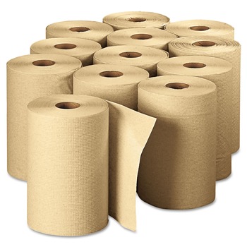 Georgia Pacific Professional 26401 7.88 in. x 350 ft. 1-Ply Pacific Blue Basic Paper Towels - Brown (12 Rolls/Carton)