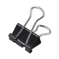 Binding Spines & Combs | Universal UNV10210VP Binder Clips in Zip-Seal Bag - Medium, Black/Silver (36/Pack) image number 1