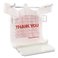  | Barnes Paper Company 18830THYOU 18 in. x 8 in. x 30 in. Thank You High-Density Shopping Bags - White/Red (500/Carton) image number 3