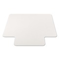 Office Chair Mats | Alera CM2E232ALEPL 45 x 53 All Day Use Non-Studded Chair Mat for Hard Floors - Clear image number 3