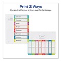 Dividers & Tabs | Avery 11841 1 - 8 Tab 11 in. x 8.5 in. Customizable TOC Ready Index Divider Set - Multicolor (1 Set) image number 7