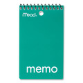 Notebooks & Pads | Mead 45354 3 x 5 Sheets (60) Wirebound Medium/College Rule Memo Pad with Wall-Hanger Eyelet - Randomly Assorted Cover Colors/White Sheets image number 3