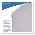 White Boards | Iceberg 31160 Clarity 72 in. x 36 in. Glass Dry Erase Board with Aluminum Trim - White Surface image number 7