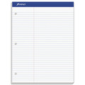 Notebooks & Pads | Ampad 20-345 White 8.5 in. x 11.75 in. Sheets Pitman Rule Variation (Offset Dividing Line - 3 in. Left) Double Sheet Pads (100 Sheets/Pad) image number 0