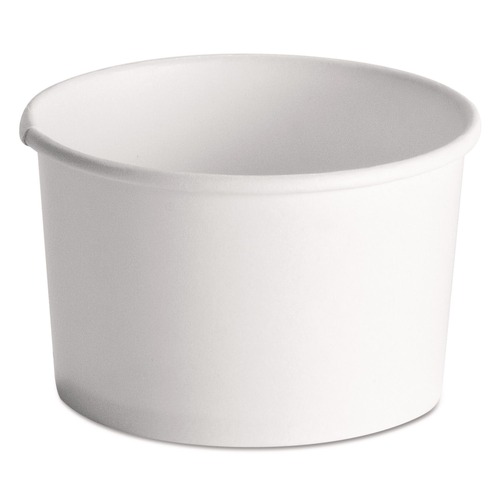 Just Launched | Chinet 71037 Squat Paper 8 oz. - 10 oz. Streetside Design Food Containers - White (1000/Carton) image number 0