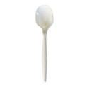 Cutlery | Boardwalk BWKSOUPMWPP 4.86 in. Mediumweight Polypropylene Plastic Soup Spoon Cutlery - White (1000/Carton) image number 0