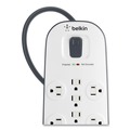 Surge Protectors | Belkin BV112050-06 3996 J 12 AC Outlets 6 ft. Cord Home/Office Surge Protector - White/Black image number 9