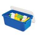 Boxes & Bins | Storex 62408U05C 1 Section 2 Gallon 8.2 in. x 12.5 in. x 11.5 in. Cubby Bin with Lid - Blue (5/Pack) image number 5