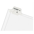 Just Launched | Avery 11372 11 in. x 8.5 in. 26-Tab Preprinted Legal Exhibit Side 26 to 50 Tab Index Dividers - White (1-Set) image number 3