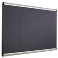 Bulletin Boards | Quartet MB543A Prestige Plus 36 x 24 Magnetic Fabric Bulletin Boards - Gray Surface/Silver Aluminum Frame image number 8