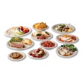 Food Trays, Containers, and Lids | Vegware VW-P009NFA 8 in. x 10 in. Nourish Molded Fiber Compostable Sugarcane Tableware Platter - White (500/Carton) image number 2