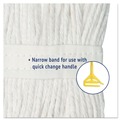  | Boardwalk BWK2016CCT #16 Cut-End Cotton Wet Mop Head - White (12/Carton) image number 8