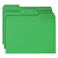 File Folders | Smead 12134 0.75 in. Expansion Reinforced 1/3-Cut Top Tab Colored File Folders - Letter Size/Green (100/Box) image number 2