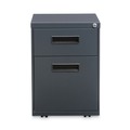 Office Filing Cabinets & Shelves | Alera ALEPABFCH 14.96 in. x 19.29 in. x 21.65 in. 2-Drawers: Box/File Legal/Letter Left or Right File Pedestal - Charcoal image number 1