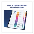 Back to School Sale | Avery 11163 Ready Index 11 in. x 9.25 in. 8-Tab 1 to 8 Extra Wide Tabs Customizable TOC Dividers - Multicolor Tabs/White (1-Set) image number 3