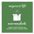 Cups and Lids | Vegware R500Y-G 16 oz. 96-Series Compostable Cold Cup - Clear/Green (1000/Carton) image number 3