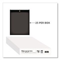 Sheet Protectors | C-Line 45911 Super Heavy-Duty 8.5 in. x 11 in. Insert Stitched Shop Ticket Holders - Clear Front, Black Pressboard Back, Black Border (25/Box) image number 7