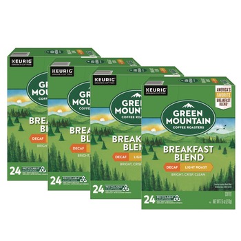 FOOD SERVICE | Green Mountain Coffee 5000378812 Coffee K-Cups - Breakfast Blend Decaf (96/Carton)
