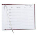 Notebooks & Pads | National 57803 9.78 in. x 8.5 in. Sheets Hardcover Visitor Register Book - Burgundy Cover image number 2